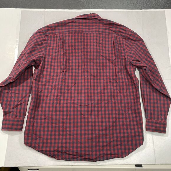 CE Schmidt Shirt Men XLT Red Plaid Button Down Relaxed Work Casual Western Farm - Picture 4 of 4
